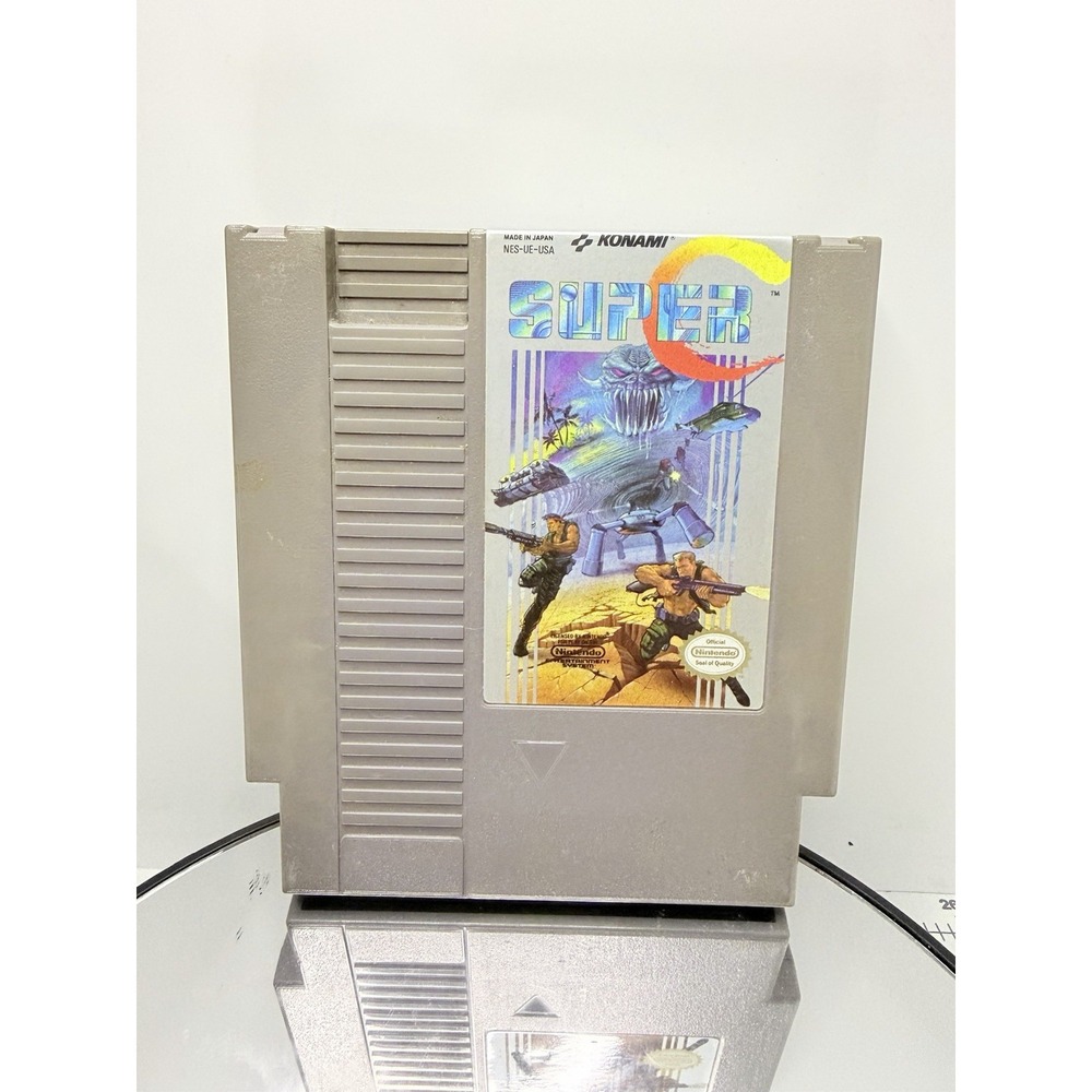 Super C (Nintendo NES, 1990) Authentic OEM Game Cartridge
